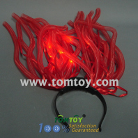 red light up noodle headband with red ribbon tm00441