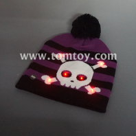 skeleton light up knitted hat tm03999