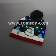 snowman light up knitted hat tm04707