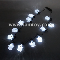 white ghost led necklace tm101-157