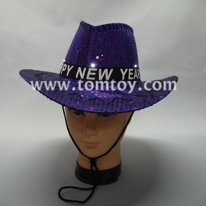Blue Sequin Light Up LED Cowboy HatTomtoy