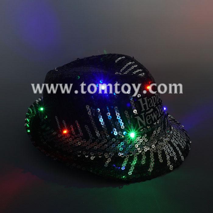 Unisex Adult Sequin Light Up Trilby Red Smiffys | Atlas For Men - View #12