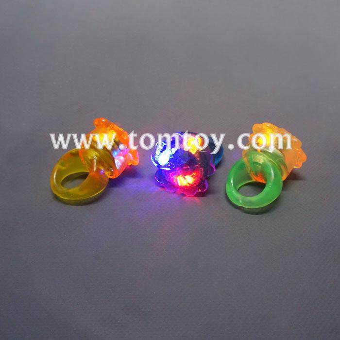 Flashing Jelly Flower Rubber RingsTomtoy