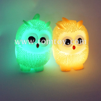Flashing Squeeze Owl Puffer Ball-Tomtoy