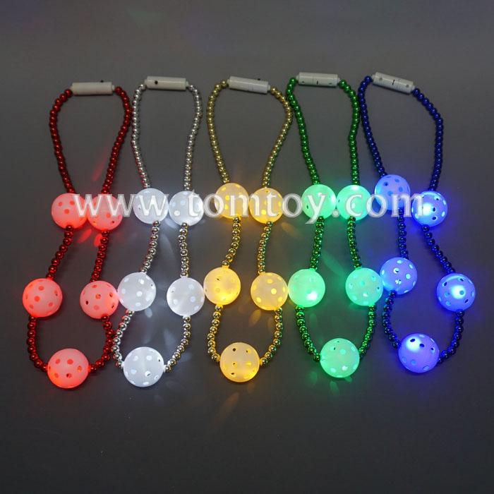 LED Flashing Disco Ball NecklaceTomtoy
