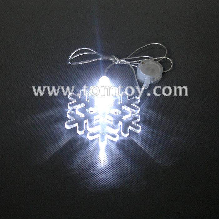 LED Flashing Necklace SnowflakeTomtoy