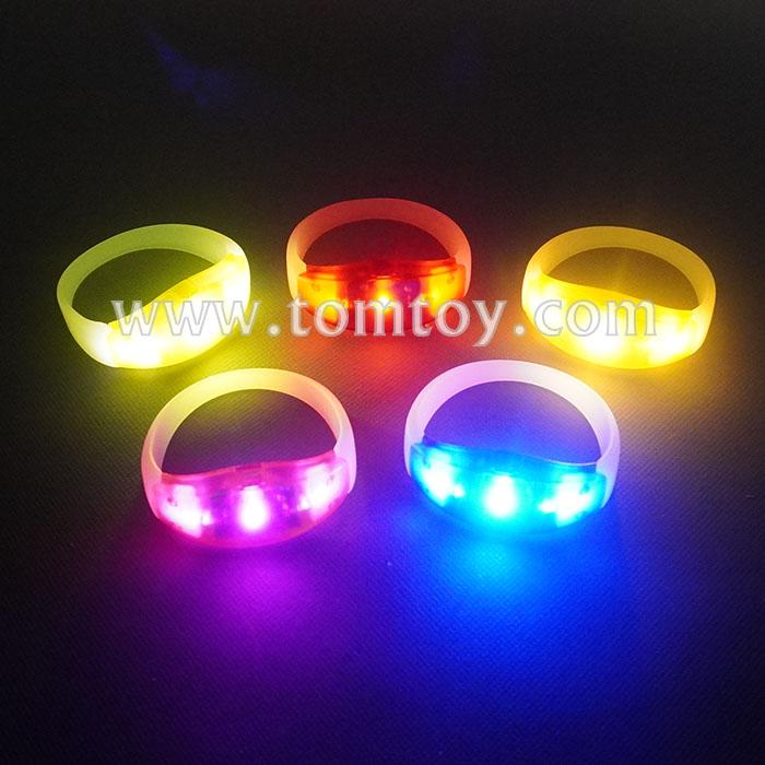 LED Light Up Running Silicone Bracelet-Tomtoy