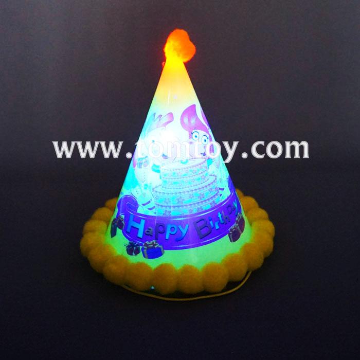 LED Plastic Cone Birthday Party Hats-Tomtoy
