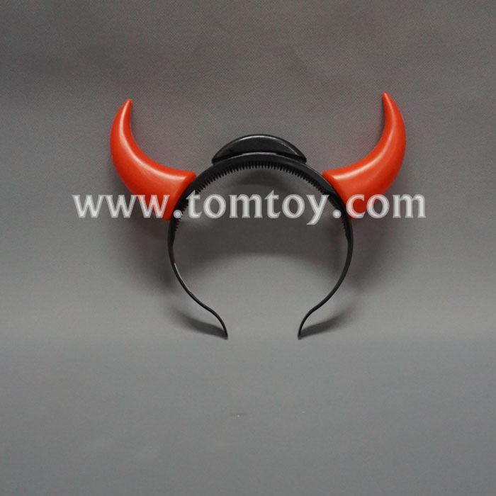 LED Red Devil Horns HeadbandTomtoy