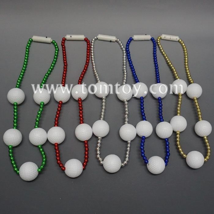 Light Up Golf Ball Bead NecklaceTomtoy