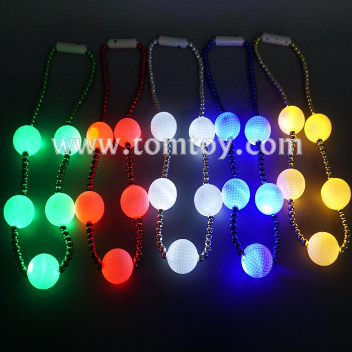 Light Up Golf Ball Bead NecklaceTomtoy