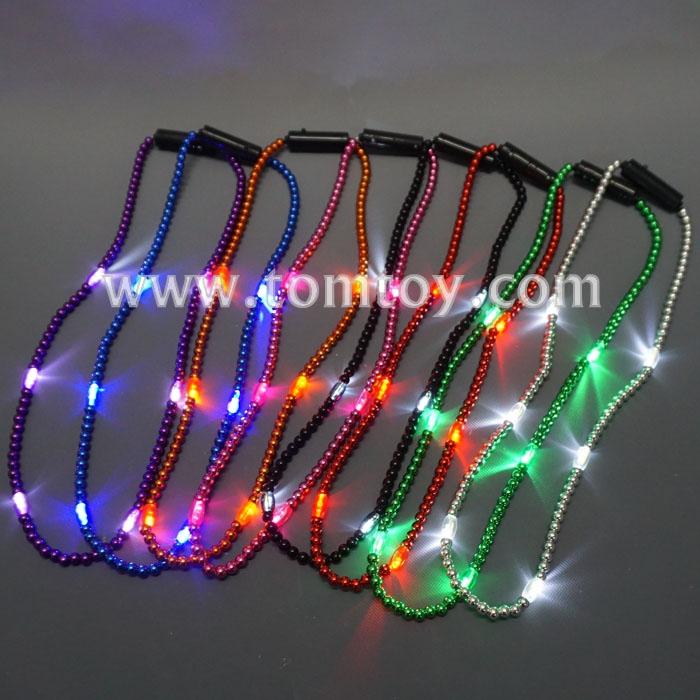 Light Up Mardi Gras Beads NecklaceTomtoy