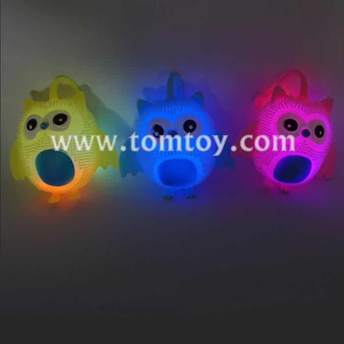 Light Up Owl Puffer Balls-Tomtoy