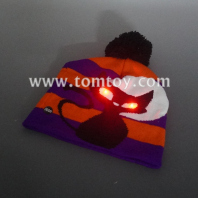 black cat light up knitted hat tm06440