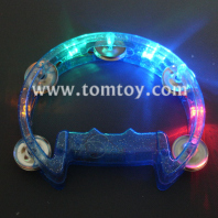 d shape led flashing tambourine tm02368-bl