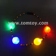 flashing colorful beads necklace tm041-104