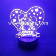 flashing happy valentine's day night light tm07152