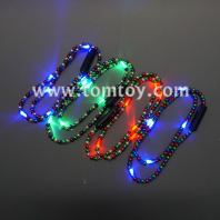 flashing mixed multicolored six lights bead necklace tm00706