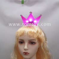 flashing pink crown headband tm07740
