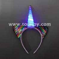 flashing unicorn headband tm07423