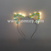 led cat ear daisy headband tm02670