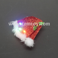 led christmas cap brooch tm08177