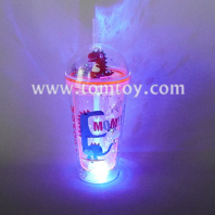 led dinosaur cup with straw tm08557
