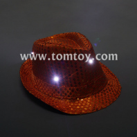 led flashing fedora hats tm03144-or