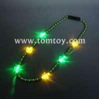 led fleur de lis mardi gras beads necklace tm00715-gg