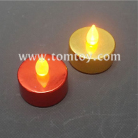 led golden and red candle tm07695