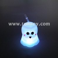 led halloween ghost cup with straw tm09798