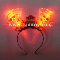 led halloween skull headband tm08695