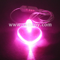 led heart pendant necklace tm000-066-heart-pk