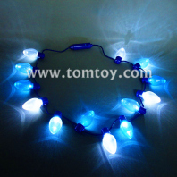 led light up christmas bulb necklace party favors tm01339