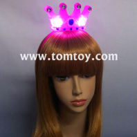 led light up girls shiny crown hairband tm03092
