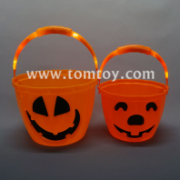 led light up pumkpin candy bucket tm04581