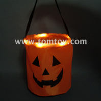 led light up pumpkin candy bag tm190-001