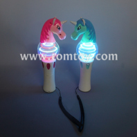 led light up unicorn spinning wand tm05724