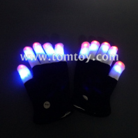 led multicolor five fingers gloves tm00510