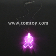 led pink ribbon necklace tm000-066-ribbon-pk