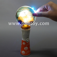 led pumpkin coin spinner wand tm08308