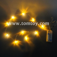 led pumpkin copper string lights tm07314