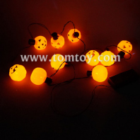 led pumpkin lantern string lights tm07310