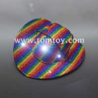 led rainbow cowboy hat tm08182