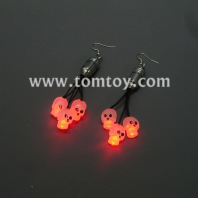 led skull earrings tm01093-skull