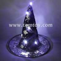 light up black pointed witch hat tm07366