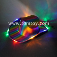 light up colorful cowboy hat tm07451