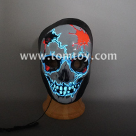 light up el wire skull mask tm08326