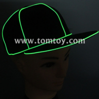 light up el wire snapback hats tm259-001-gn
