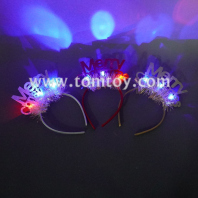 light up marry christmas headband tm07359